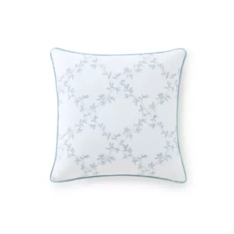 Blooming Trellis Cotton Decorative Pillow