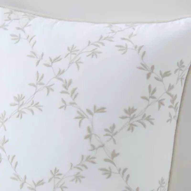 Blooming Trellis Cotton Decorative Pillow