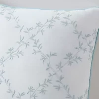 Blooming Trellis Cotton Decorative Pillow