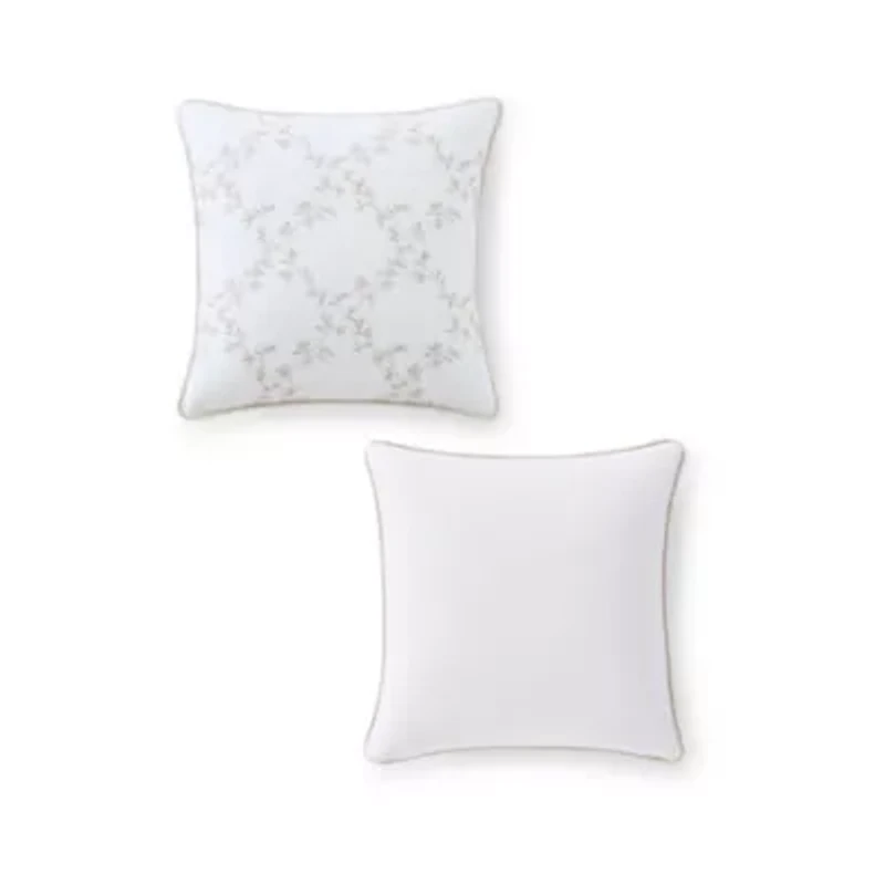 Blooming Trellis Cotton Decorative Pillow