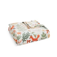Holiday Woodland Microfiber Throw