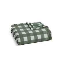 Madison Gingham Microfiber Throw