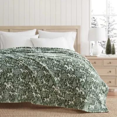Nordic Forest Microfiber Throw