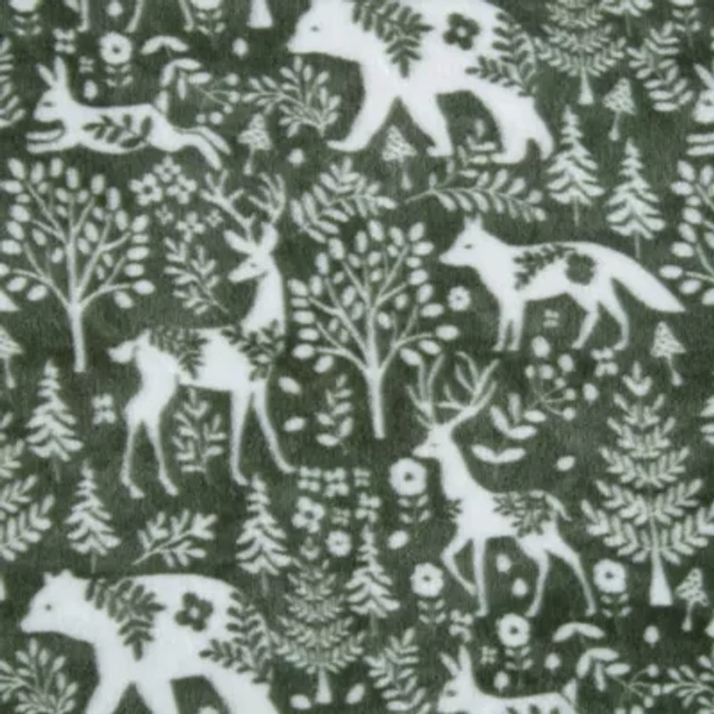 Nordic Forest Microfiber Throw