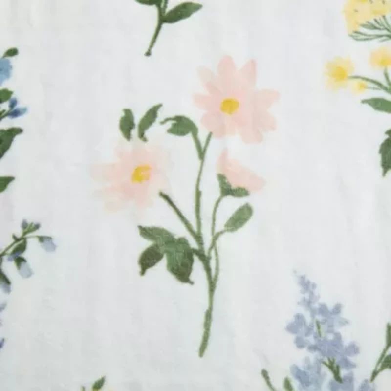 Josephine Floral Microfiber Throw