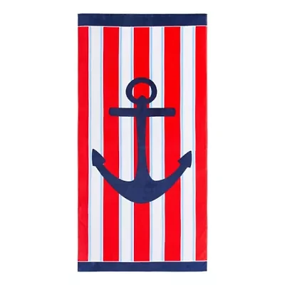Big Anchor Beach Towel - 35x70