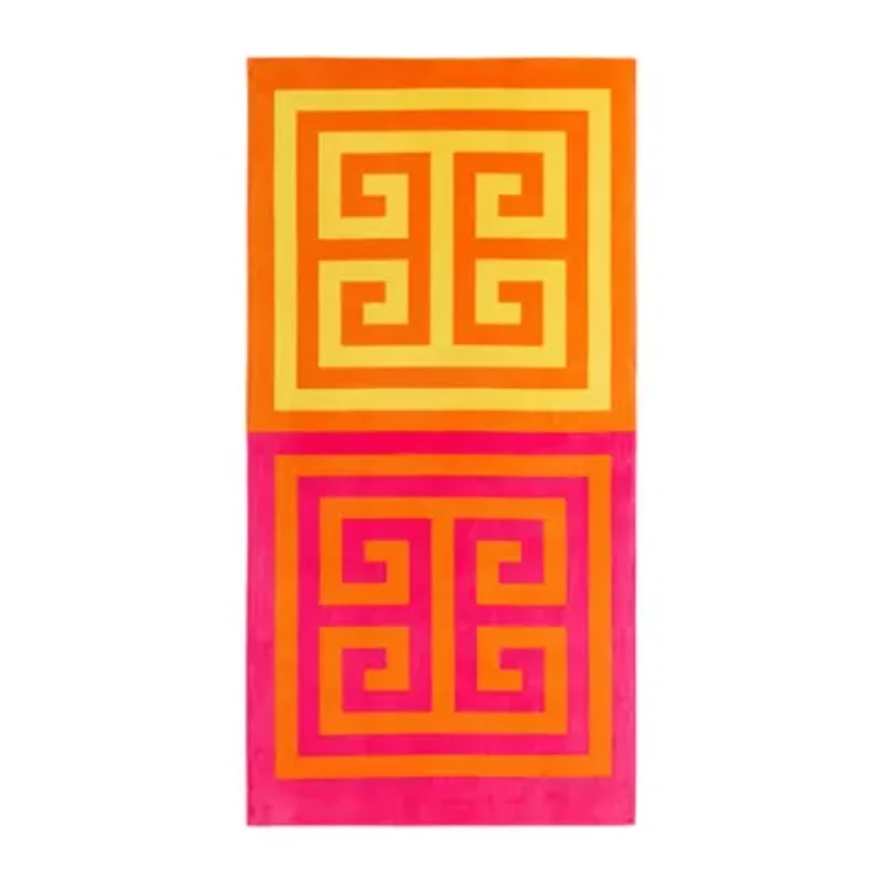 Greek Key Beach Towel - 35x70