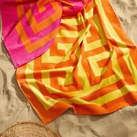 Greek Key Beach Towel - 35x70