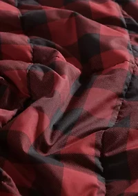 Mountain Plaid Plush Fleece Blanket