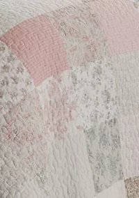 Celina Patchwork 3-Piece Floral Cotton Quilt Set