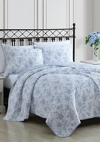 Walled Garden 2-Piece Floral Cotton Quilt Set