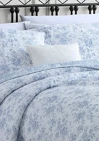 Walled Garden 2-Piece Floral Cotton Quilt Set