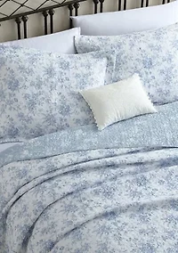 Walled Garden 2-Piece Floral Cotton Quilt Set