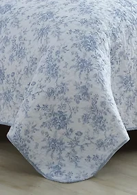 Walled Garden 2-Piece Floral Cotton Quilt Set