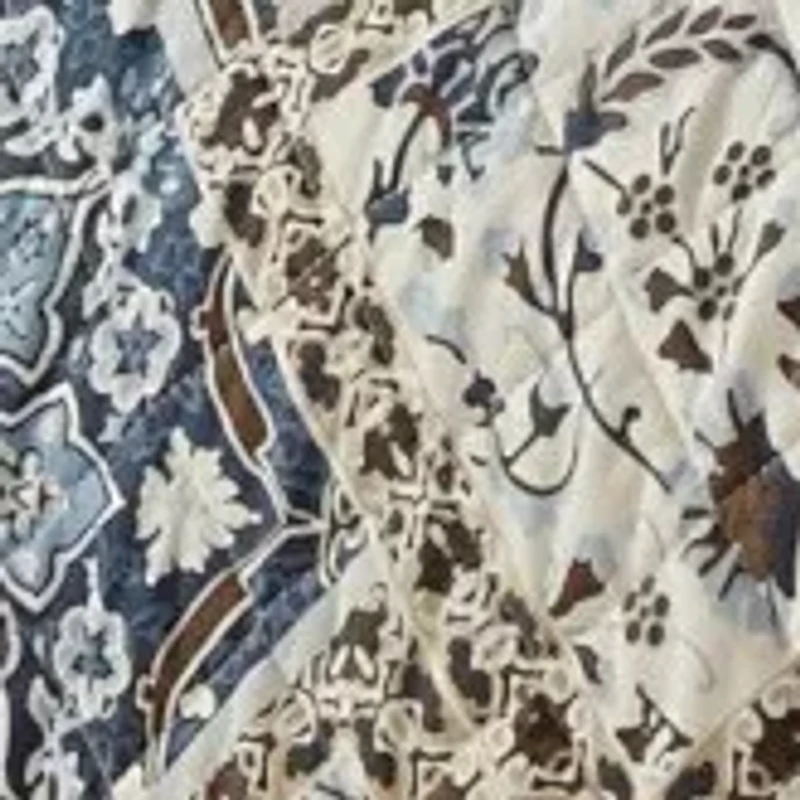 Arell 3-Piece Floral Cotton Quilt Set