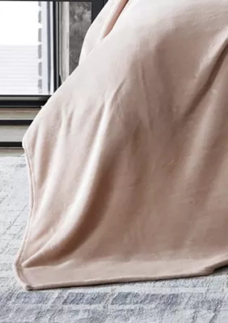 Reaction Solid Ultra Soft Plush 1-Piece King Blanket