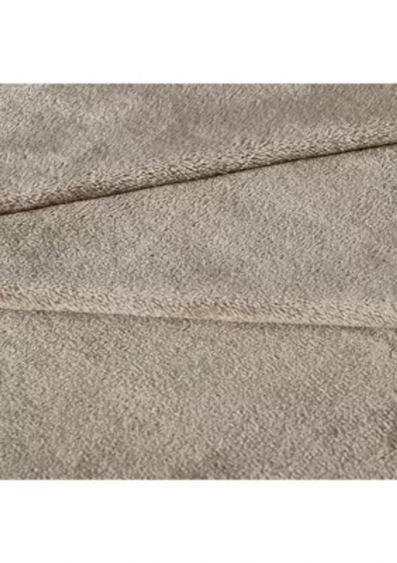 Reaction Solid Ultra Soft Plush 1-Piece Full/Queen Blanket