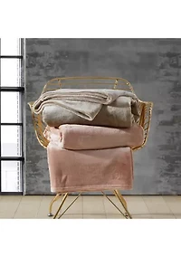 Reaction Solid Ultra Soft Plush 1-Piece Full/Queen Blanket