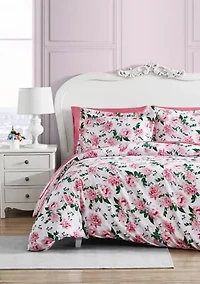 Blooming Roses Cotton Duvet Cover Set