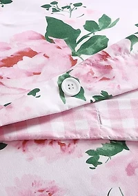 Blooming Roses Cotton Duvet Cover Set