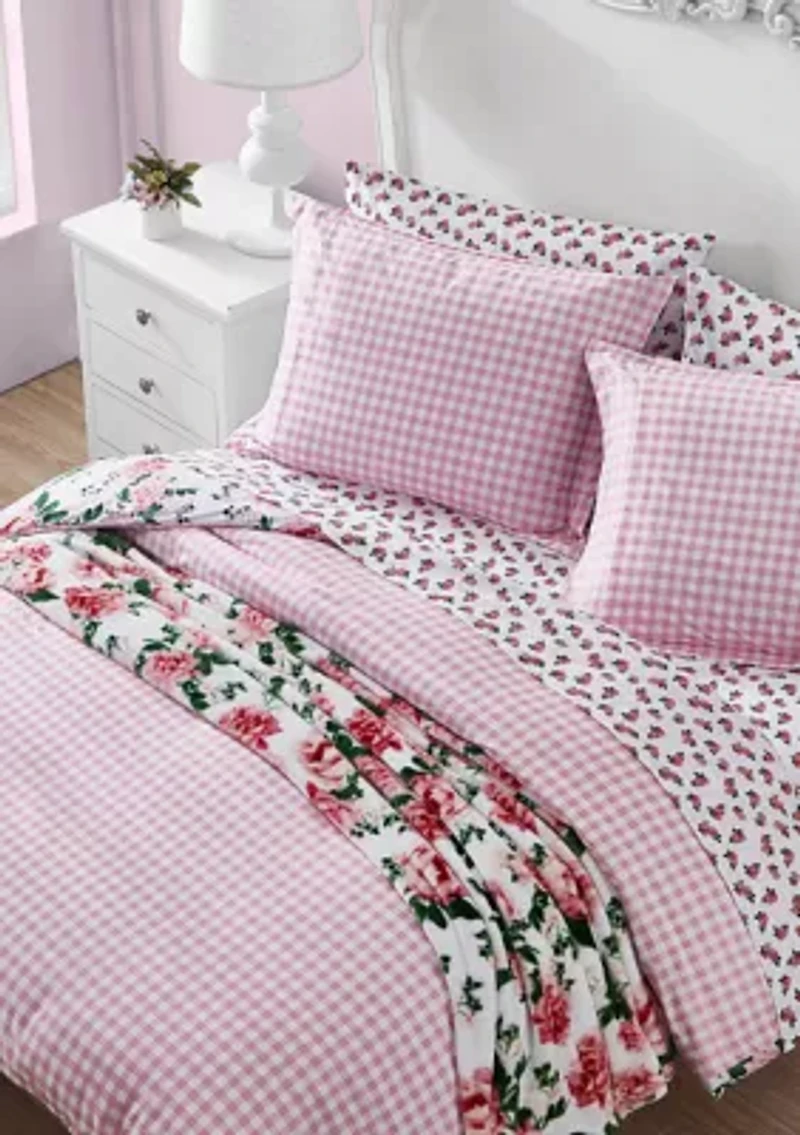 Blooming Roses Cotton Duvet Cover Set