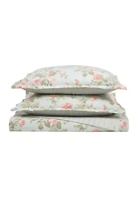 Madelynn 3-Piece Floral Cotton Duvet Set