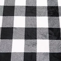 Cabin Plaid Plush Fleece Blanket