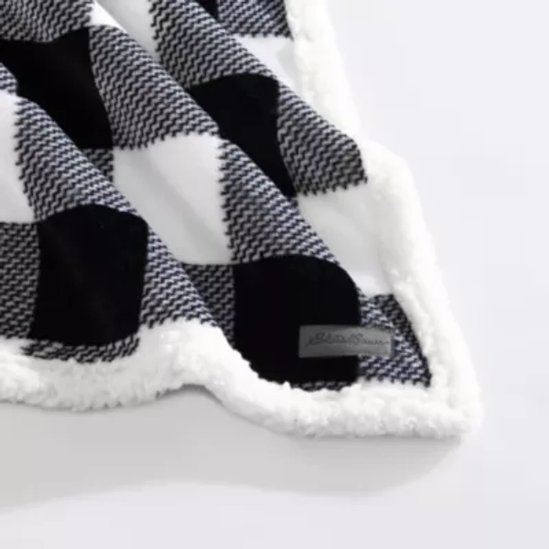 Cabin Plaid Plush Fleece Blanket