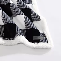 Cabin Plaid Plush Fleece Blanket