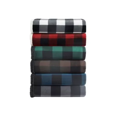Cabin Plaid Cotton Throw Blanket