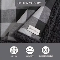 Cabin Plaid Cotton Throw Blanket