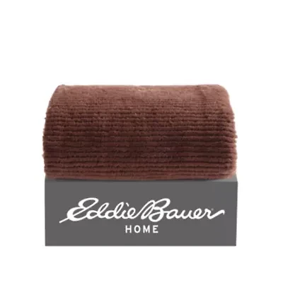 Ribbed Texture Stripe Solid Microfiber Throw Blanket