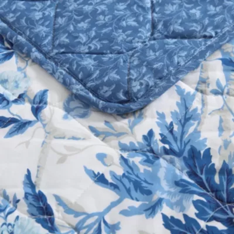 Breezy Floral Cotton Quilt-Sham Set
