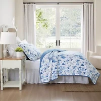 Breezy Floral Cotton Quilt-Sham Set
