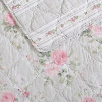 Melany 100% Cotton- 2 Piece- Reversible Quilt Set