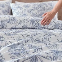 Pen And Ink 100% Cotton Percale- 3 Piece- Duvet Cover Set