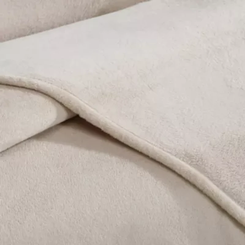 Core Plush Solid Blue Twin Blanket-1 Piece