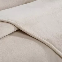Core Plush Solid Blue Twin Blanket-1 Piece