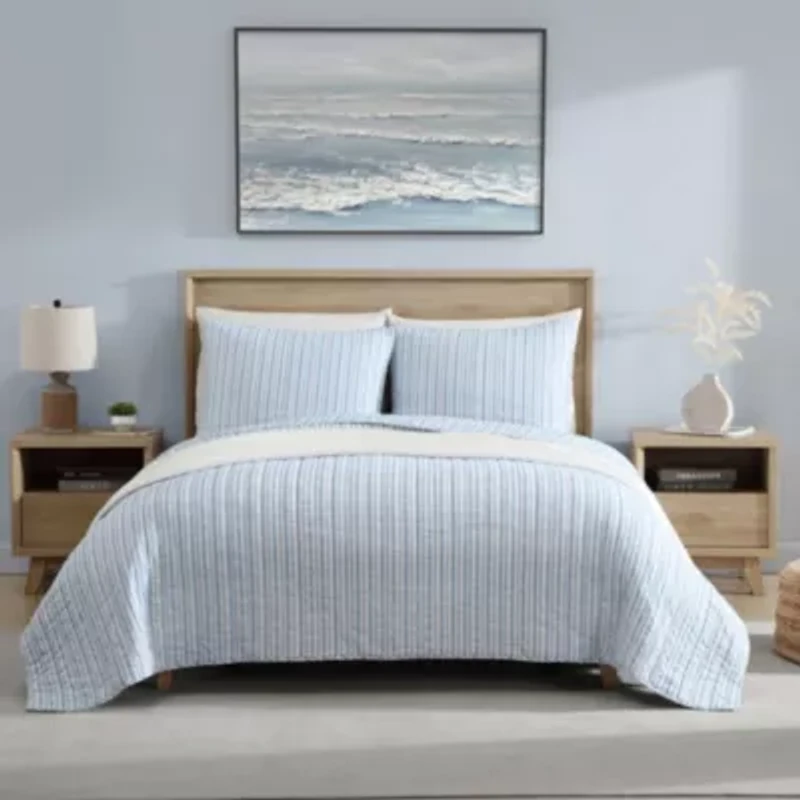 Coleridge Stripe 100% Cotton Quilt-Sham