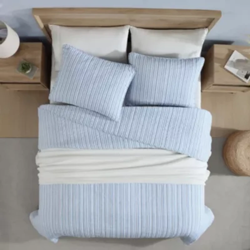 Coleridge Stripe 100% Cotton Quilt-Sham