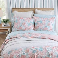 Swimtime 100% Cotton Quilt-Sham Set