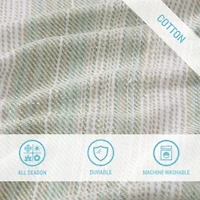 Sandy Shore Stripe 100% Cotton Blanket