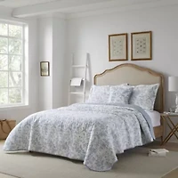 Amberley 100% Cotton Quilt-Sham Set Bonus