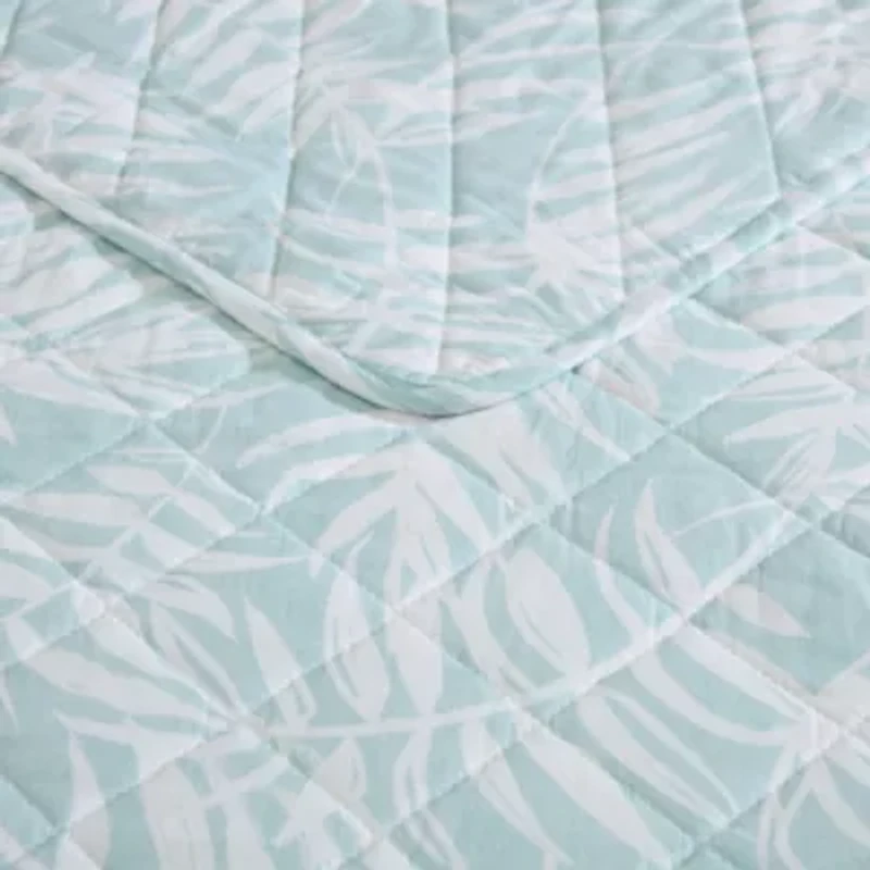 Art Of Palms 100% Cotton Quilt-Sham Set