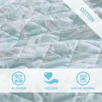 Art Of Palms 100% Cotton Quilt-Sham Set