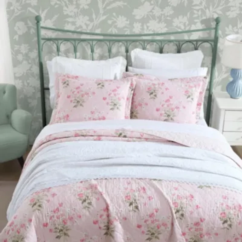 Veronicas Bouquet 100% Cotton Quilt-Sham Set
