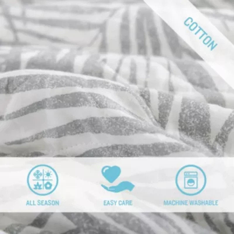 Palmday 100% Cotton Quilt-Sham Set