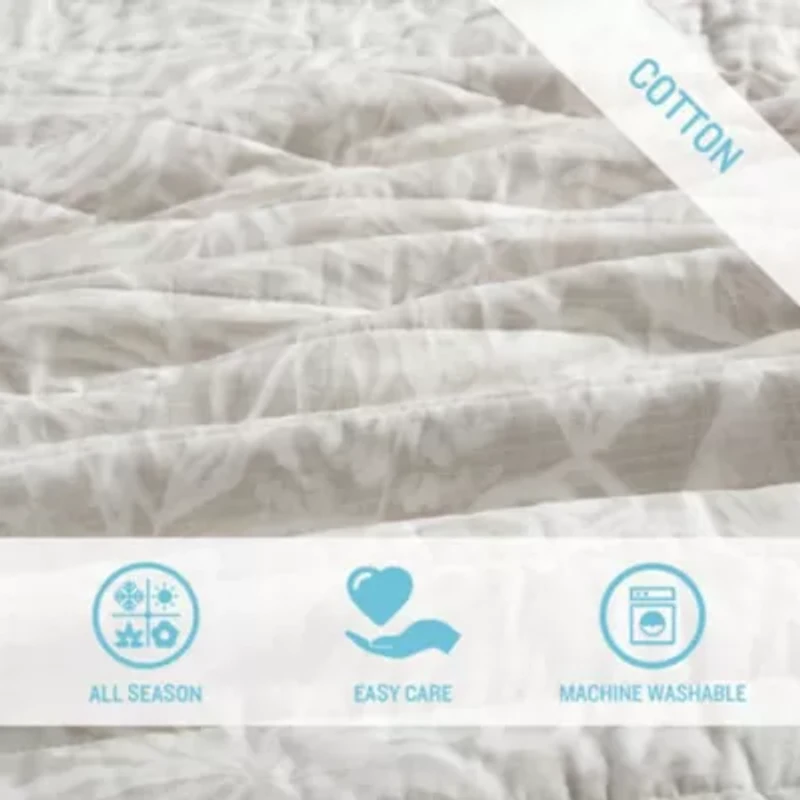 Ocean Deep 100% Cotton Quilt-Sham Set