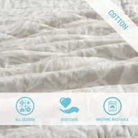 Ocean Deep 100% Cotton Quilt-Sham Set