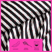 Wonderland Stripe Microfiber Duvet Cover Set